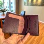 Mini Bifold Leather Wallet | Handmade Foldable Card Holder - Image 5